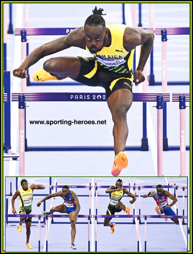 Rasheed BROADBELL - Jamaica - 119m hurdles medal at 2024 Olympic Games.