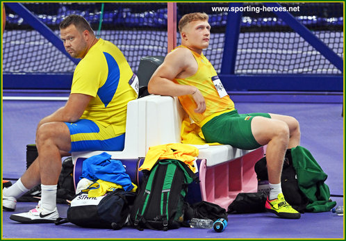 Mykolas ALEKNA - Lithuania - Discus silver medal at 2024 Olympic Games.
