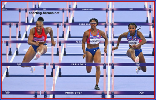 Jasmin CAMACHO-QUINN - Bronze medal in 100m hurdles at 2024 Olympics.
