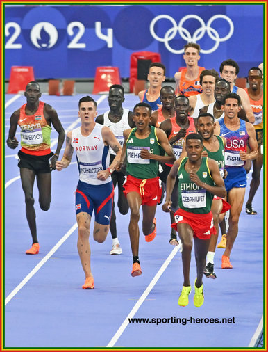 Hagos GEBRHIWET - Ethiopia - Fifth in 5,000m at 2024 Olympic Games.