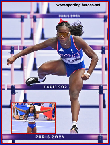 Cyrena SAMBA-MAYELA - France - 100m hurdles silver medal at 2024 Olympics.