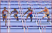 Nadine VISSER - Nederland - Fourth in 100m hurdles at 2024 Olympics.