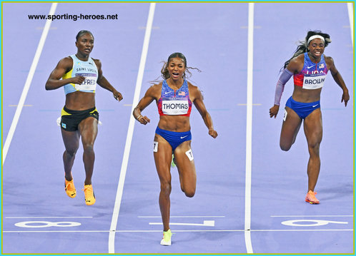 Julien ALFRED - Saint Lucia - 200m silver medal at 2024 Paris Olympic Games.