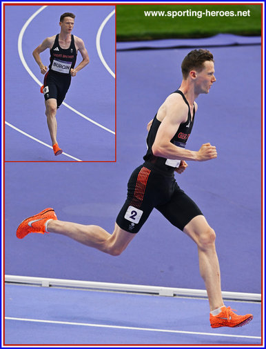 Max BURGIN - Great Britain & N.I. - Eighth in 800m at 2024 Olympic Games.