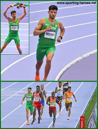 Djamel SEDJATI - Algeria - 800m Bronze medal at 2024 Paris Olympic Games.