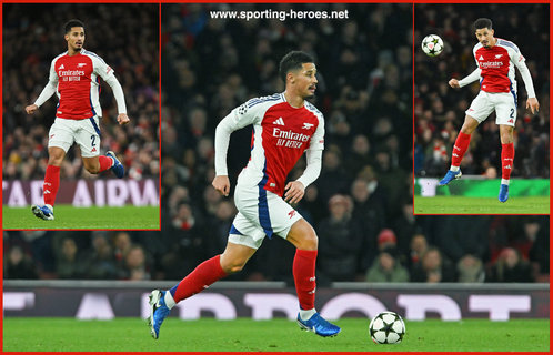 William SALIBA - Arsenal FC - 2024-2025 Champions League games.