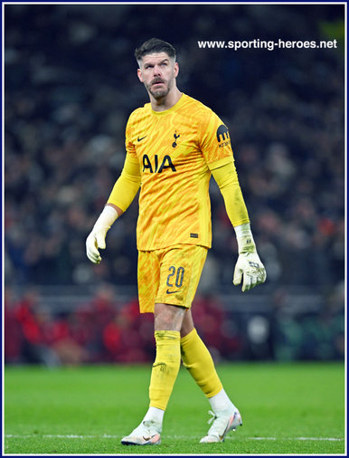 Fraser Forster - Tottenham Hotspur - Europa League games