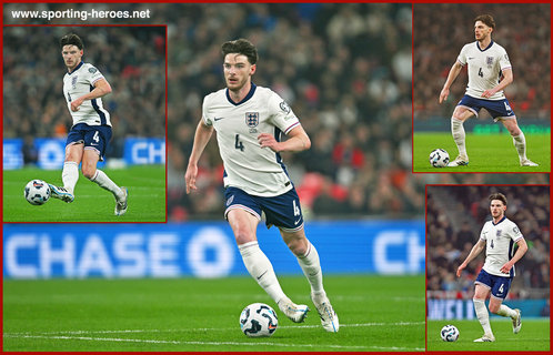 Declan RICE - England - 2026 World Cup qualifying games.
