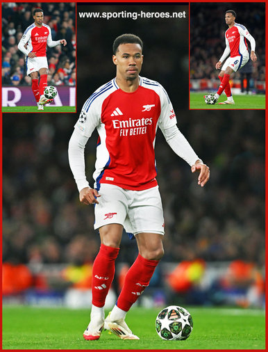 Gabriel MAGALHAES - Arsenal FC - 2024-2025 Champions League games.
