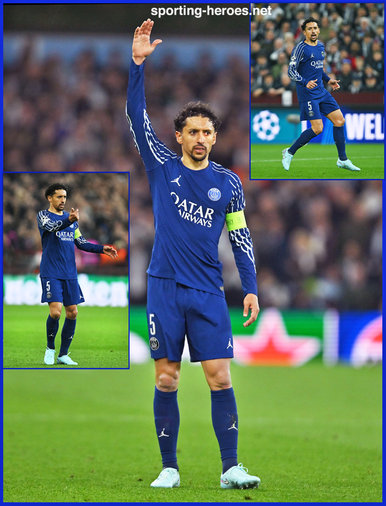 MARQUINHOS (1994) - Paris Saint-Germain - 2025 Champions League knock-out games.