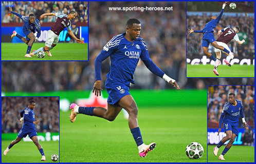 William PACHO - Paris Saint-Germain - 2025 Champions League knock-out games.