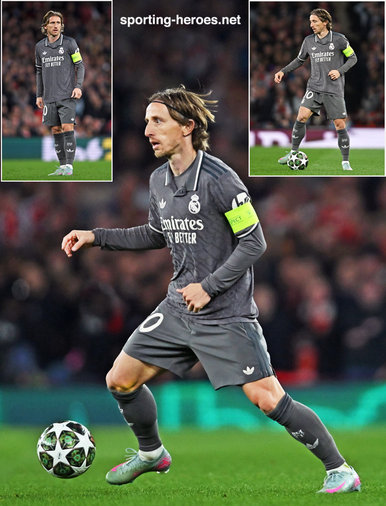 Luka Modric - Real Madrid - 2025 Champions League knock-out games.