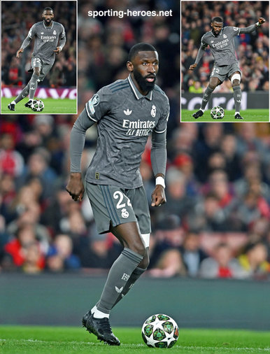 Antonio  RUDIGER - Real Madrid - 2025 Champions League knock-out games.