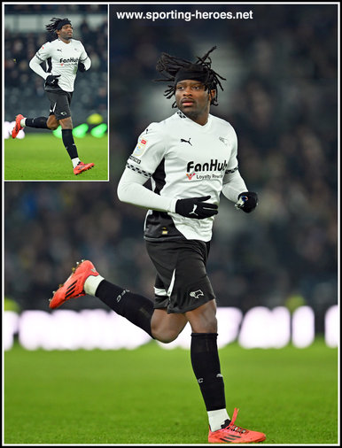 Dajaune BROWN - Derby County - League appearances.