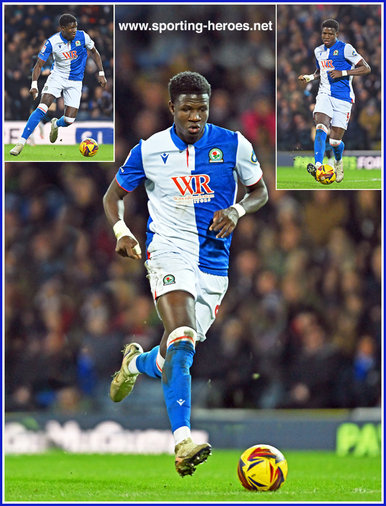 Makhtar GYEYE - Blackburn Rovers - League appearances.