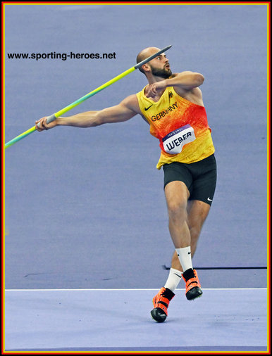 Julian WEBER - Germany - Sixth in javelin at 2024 Olympics