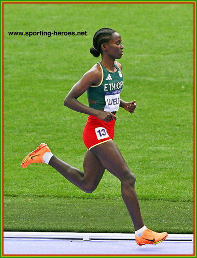 Diribe WELTEJI - Ethiopia - Fourth in 1,500m at Paris Olympic Games