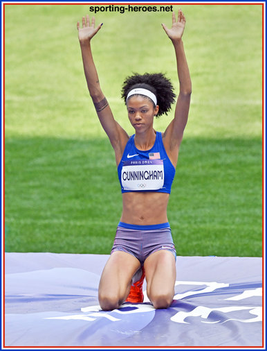 Vashti CUNNINGHAM - U.S.A. - 5th place in 2024 Olympic high jump.