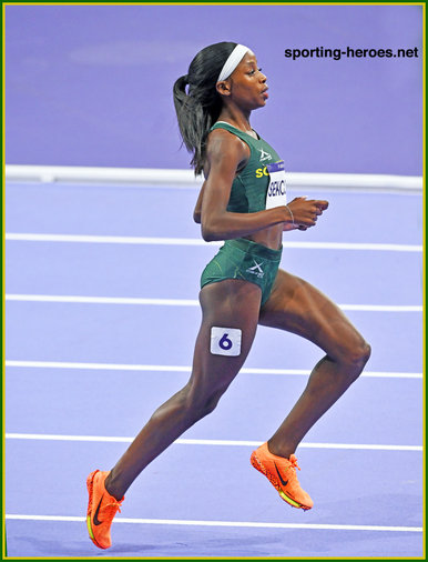 Preudence SEKGODISO - South Africa - 8th in 800m at 2024 Olympc Games.