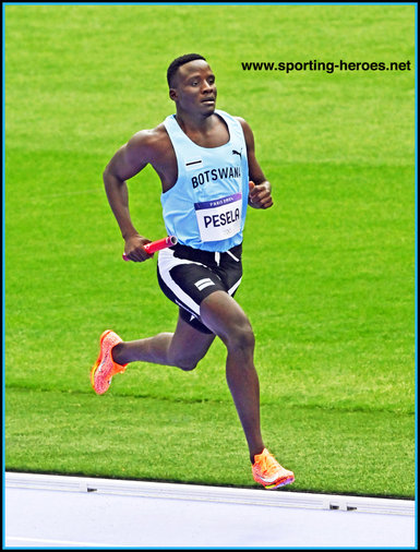 Anthony PESELA - Botswana - 4x400m silver medal at 2024 Olympic Games