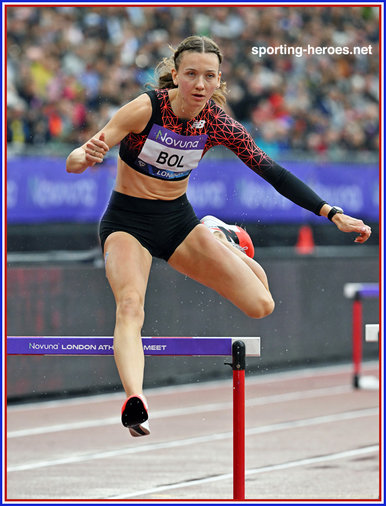 Femke BOL - Nederland - 400m hurdles win at London Diamond League
