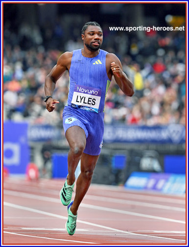 Noah LYLES - U.S.A. - 100m defeat in London Duamond League