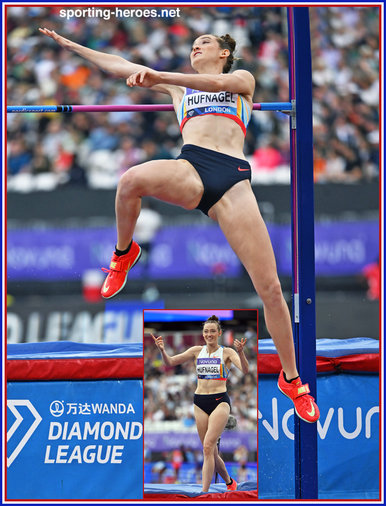 Charity HUFNAGEL - U.S.A. - Seventh in hig jump in London.