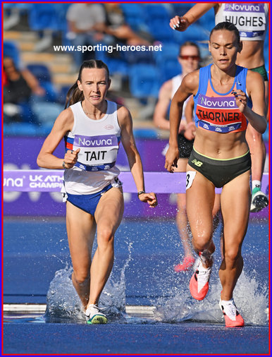 Sarah TAIT - Great Britain & N.I. - 2nd in steeplechase at UK champs