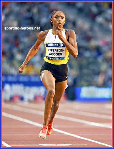Melissa JEFFERSON-WOODEN - U.S.A. - Brussels Diamond League 100m victory