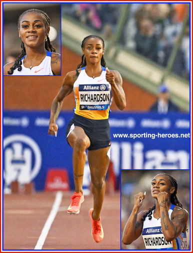 Sha'Carri RICHARDSON - U.S.A. - 2025 Brussels Diamond League.