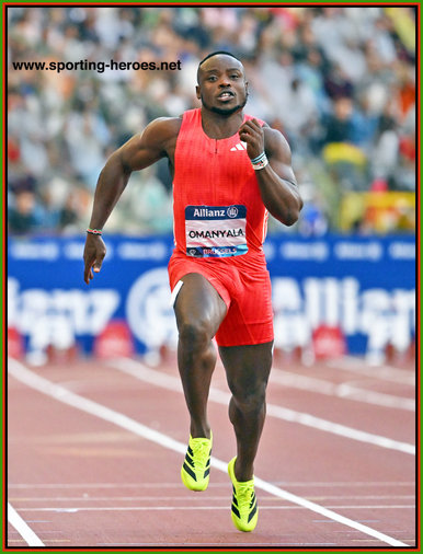 Ferdinand  OMANYALA - Kenya - 100m at Brussels Diamond League.