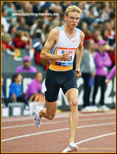 Niels LAROS - Nederland - Winner 1500m at Weltklasse in Zurich