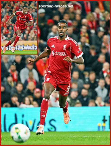 Alexander ISAK - Liverpool FC - League appearances.