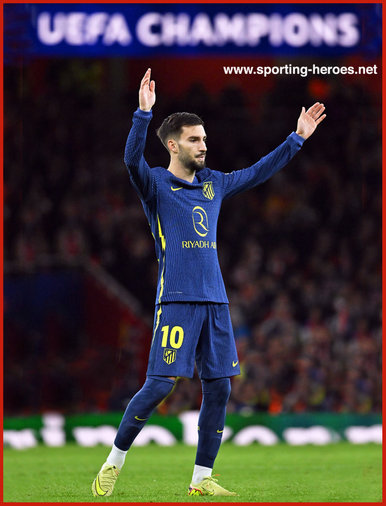 Alex BAENA - Atletico Madrid - 2025/26 Champions League games.