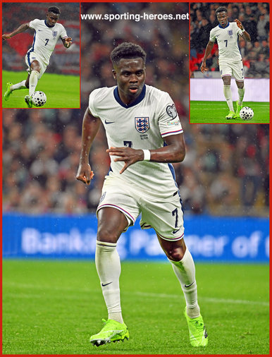 Bukayo SAKA - England - 2026 World Cup qualifying games.