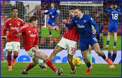 Jack GREALISH - Everton FC - League appearances.