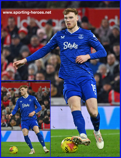 Jake O'BRIEN - Everton FC - League appearances.