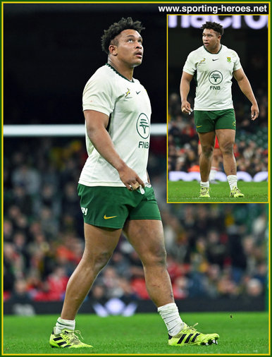 Zach PORTHEN - South Africa - International Rugby Caps.