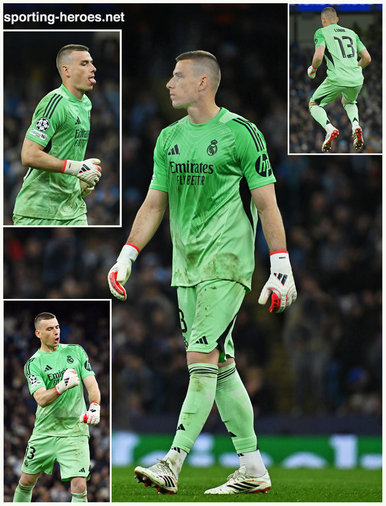 Andrii LUNIN - 2025-2026 Champions League K.O. games.