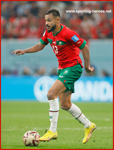 Sofiane BOUFAL - Morocco - 2022 World Cup games.