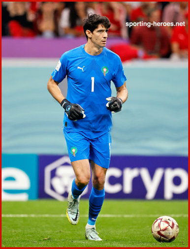 Yassine BOUNOU - Morocco - 2022 World Cup games.