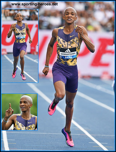 Collen KEBINATSHIPI - Botswana - 400m vicory at Paris Diamond League