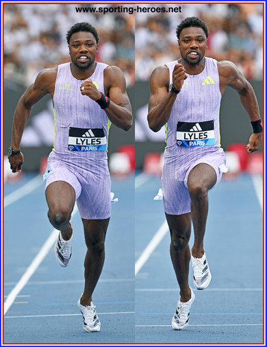 Noah LYLES - U.S.A. - Second in 100m at Paris Diamond Leagu
