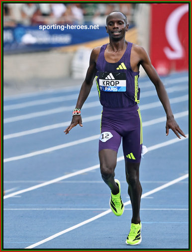 Jacob KROP - Kenya - Second in 5000m at 2026 Paris Damond League.
