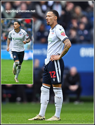 Josh DACRES-COGLEY - Bolton Wanderers - League apperances.