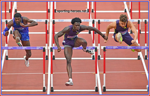 Ja'Kobe THARP - Winner 110mh at London Diamond League.