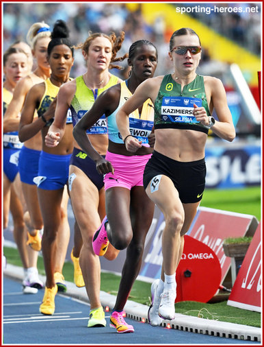 Klaudia KAZIMIERSKA - Poland - Polish 1500m record at Silesia Diamond League