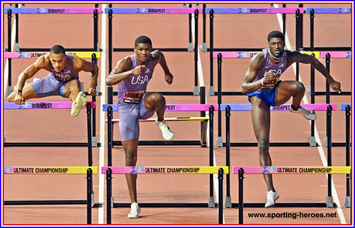 Cordell TINCH - U.S.A. - Second in the 110mh at Ultimate Championship.