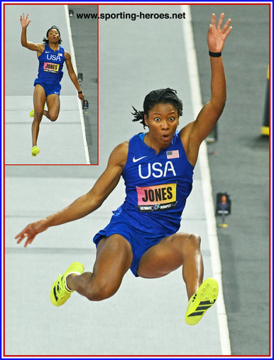 Alyssa JONES - U.S.A. - Third in long jump at Ultimate Championship.