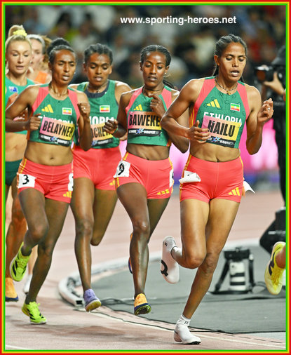 Freweyni  HAILU - Ethiopia - 4th in 5,000m at 20026 Ultimate Championship.